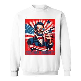 Abe Lincoln 4Th Of July Patriotic American Usa Sweatshirt - Monsterry DE