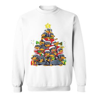 Christmas Cute Dachshund Christmas Tree Dog Sweatshirt - Geschenkecke