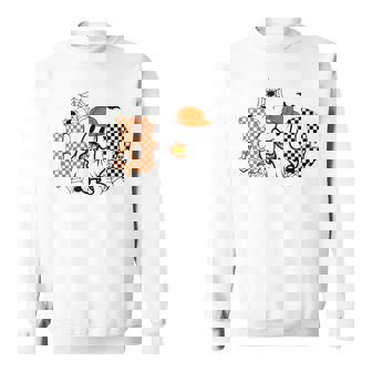 Ghost Boo Halloween Ghost Spooky Season Toddler Boys Sweatshirt - Thegiftio UK