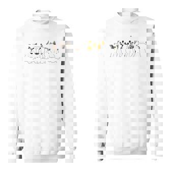 Ghost Yorkshire Terrier Yorkie Dog Lover Halloween Day Sweatshirt - Thegiftio UK