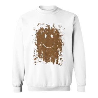 Mud Splatter Face Cool Marathon And Mud Run Sweatshirt - Thegiftio UK