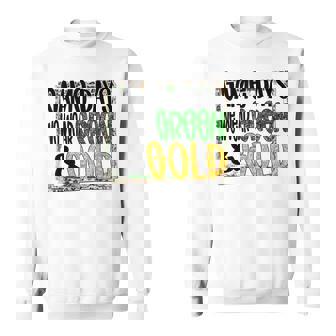 On Gameday Football We Wear Green And Gold School Spirit Sweatshirt - Thegiftio UK