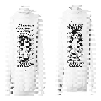 Ghosting Pendejos Mexican Ghost Halloween On Back Sweatshirt | Seseable UK