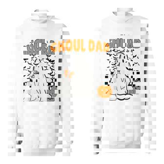 Ghoul Dad Halloween Ghost Spooky Season Retro Daddy Sweatshirt | Seseable UK
