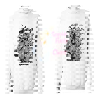 Giddy Up Sparkle Farts There's Chaos To Spread Sweatshirt - Thegiftio