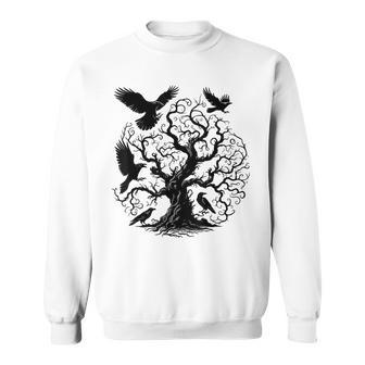 Gothic Raven Tree Sweatshirt - Thegiftio UK