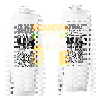 Grandpa Of The Birthday Wild One Safari Boy Family Matching Sweatshirt - Thegiftio UK