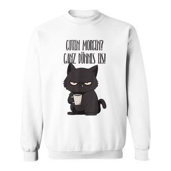 Guten Morgen Ganz Dünnes Eis Kawaii Cat Morgenmuffel Gray Sweatshirt - Geschenkecke