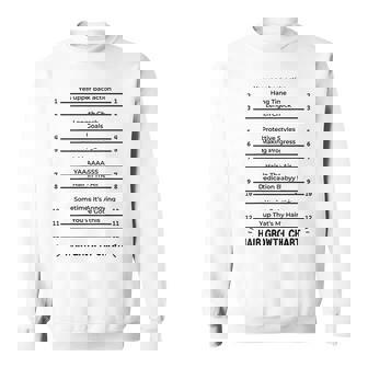 Hair Growth Chart Length Check For Your Stylish Long Hair Sweatshirt - Thegiftio UK