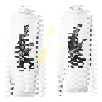 Halloween Cool Monster Playing Electric Guitar Sweatshirt | Seseable UK
