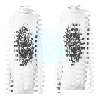 Halloween Party Costume Scary Ghoul Ripping Through Body Sweatshirt - Thegiftio UK