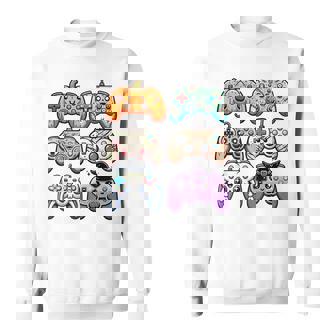 Halloween Skeleton Zombie Gaming Controllers Mummy Game Boys Sweatshirt - Thegiftio UK