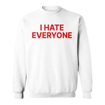 I Hate Everyone Odio A Todos Introvertido Camisa de entrenamiento - Regaloses