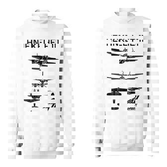 Heinkel He 111 Siluetas De Avión Bombardero Alemán Ww2 Camisa de entrenamiento - Regaloses