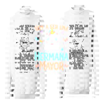 Hermana Mayor Niña Unicornio -Oy A Ser Hermana Mayor Camisa de entrenamiento - Regaloses
