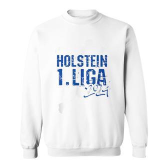 Holstein Football Kicken Fan Kiel Stadium Blue Blue Sweatshirt - Seseable