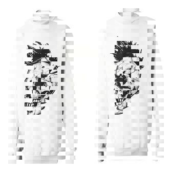 Horror Punk Zombie Mohawk Tank Top Sweatshirt - Monsterry