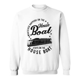 Houseboat Was Auch Immer Auf Dem Hausboat Was Auch Immer Gray S Sweatshirt - Seseable