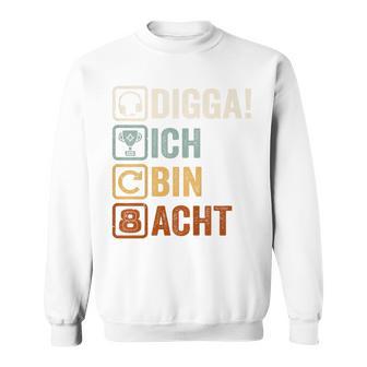 Ich Bin 8 Echt Jahre 8Th Birthday Boy Gamer Sweatshirt - Seseable