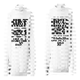 Inmate Halloween Costume Matching Drank All The Boos Sweatshirt | Seseable UK