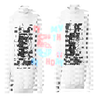 It's My 5Th Birthday Spider Theme Party 5 Year Birthday Boy Sweatshirt | Seseable UK