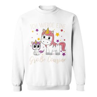 Kinder Ich Werde Große Cousin Unicorn Idea Cousin Sweatshirt - Geschenkecke