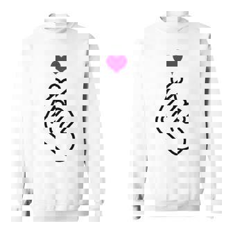 Kpop Finger Heart K-Pop Fan Coreano Pop Musica Carina Felpa - Novitaregali