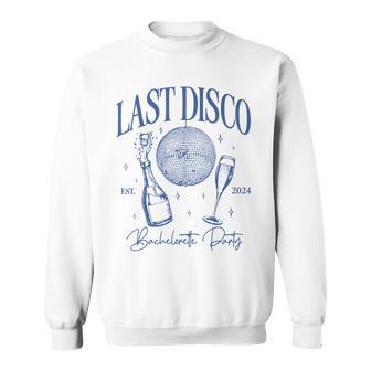 Last Disco Bachelorette Party Est 2024 Team Bride Sweatshirt - Thegiftio UK
