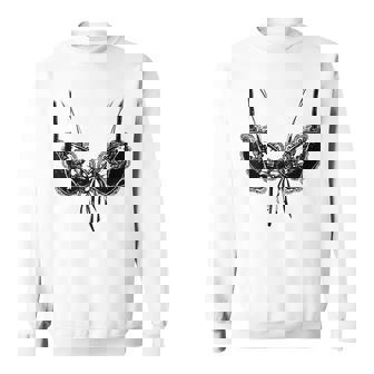Lingerie Graphic Corset Bustier Bra Trendy Cute Sexy Bridal Sweatshirt - Thegiftio