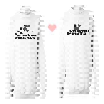 I Love Heart Brunettes Cheveux Foncés Sweater e - Cadeauxyz