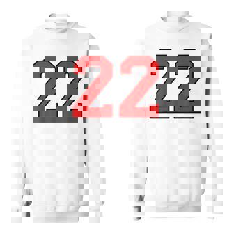 Lucky Number 22 Classic College American Varsity Fan Player Sweatshirt - Monsterry