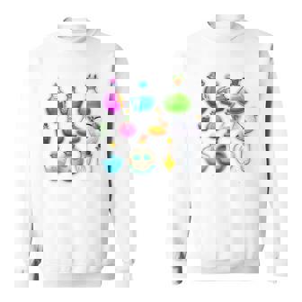 Magical-Potions Bottles Witchy Halloween Print Magic Skull Sweatshirt - Thegiftio
