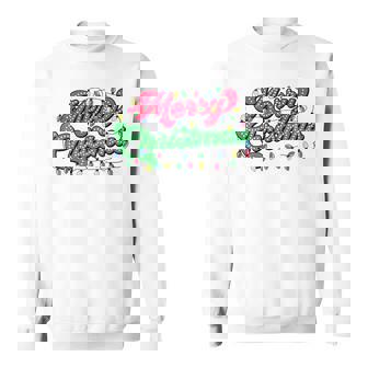 Merry Christmas 2024 Family Matching Christmas Lights Xmas Sweatshirt - Monsterry