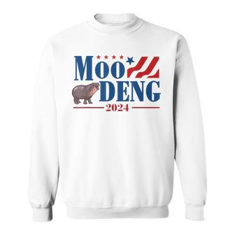 Moo Deng 2024 Moo Deng Moo Deng Cute Baby Hippo T-S Sweatshirt - Thegiftio UK