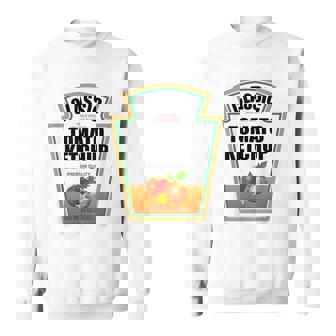 Mustard Halloween 2024 Costume Family Costume Ketchup Sweatshirt - Monsterry