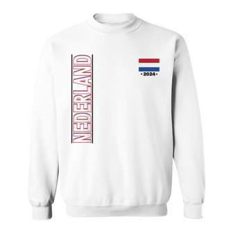 Netherlands Flag Fan Item Nederland Flag Blue Sweatshirt - Seseable