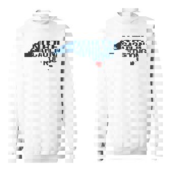 North Carolina Strong With Nc State And Love North Carolina Sweatshirt - Seseable