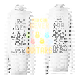 Nunca Puedes Tener Demasiadas Guitarras Camisas Música Divertida Manga Larga Camisa de entrenamiento - Regaloses