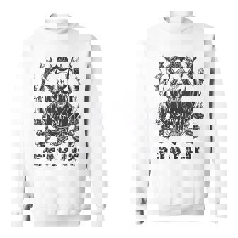Occult Stay Lit Satan Devil Hell Unholy Antichrist Witch Sweatshirt - Monsterry