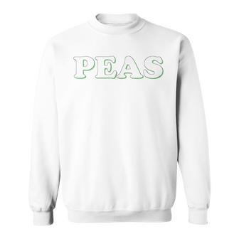 Peas Halloween Costume Pretend I'm Peas And Carrots Sweatshirt - Thegiftio UK