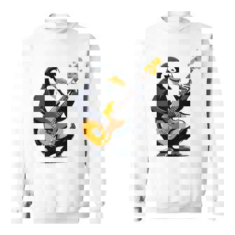 Pingouin Jouant De La Guitare Basse Guitariste Pingouin Sweater e - Cadeauxyz