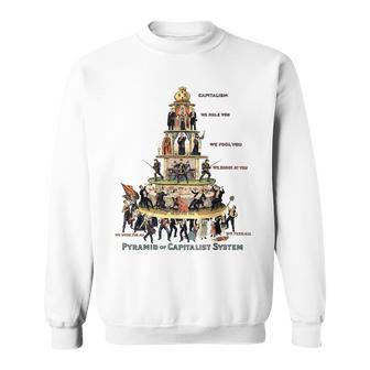Pirámide Del Sistema Capitalista Socialista Anti Capitalista Camisa de entrenamiento - Regaloses