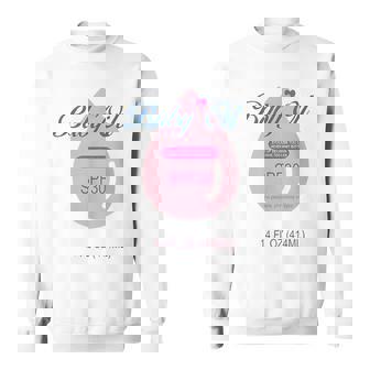 Pretend I'm A Baby Oil Bottle Lazy Costume Halloween Sweatshirt | Mazezy