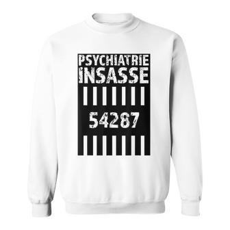 Psychiatrie Insasse 54287 Kostüm Knast Gefängnis Sweatshirt - Geschenkecke