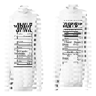 Pumpkin Pie Ingredients Food List Thanksgiving Christmas Sweatshirt - Monsterry