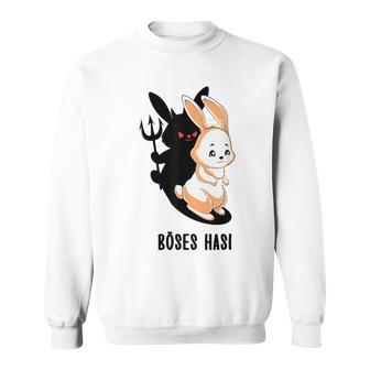 Rabbit Angel Rabbit Devil Angel Devil Evil Hasi Sweatshirt - Geschenkecke