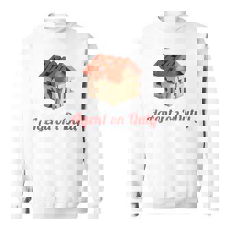 Real Estate Agent On Duty Printed On Back Of Sweatshirt - Monsterry