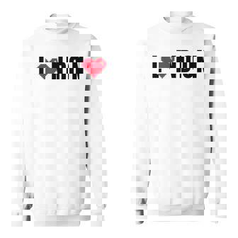 Red Heart In London Sweatshirt - Thegiftio UK