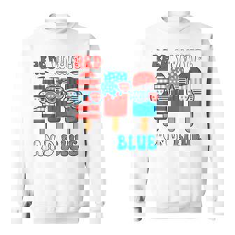 Red White And Blue Popsicle 4Th July Youth Boy Toddler Sweatshirt - Thegiftio UK