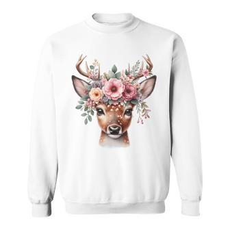 Reh Damen Reh Kostüm Kinder Carnival Reindeer Sweatshirt - Geschenkecke